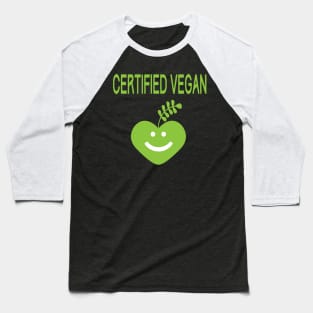 Certified Vegan Baseball T-Shirt